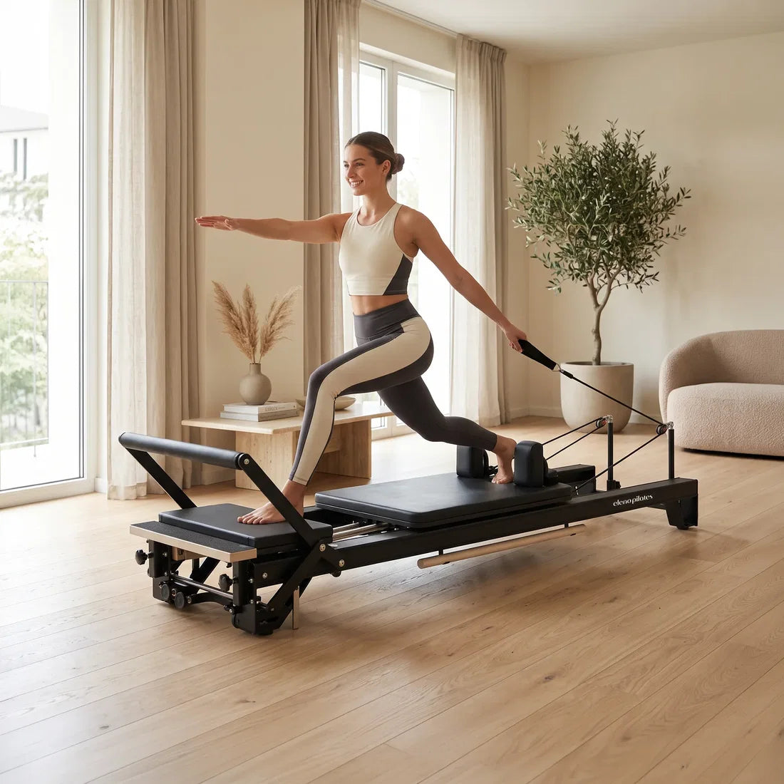 Eleno Pilates E2 Max Reformer - Black