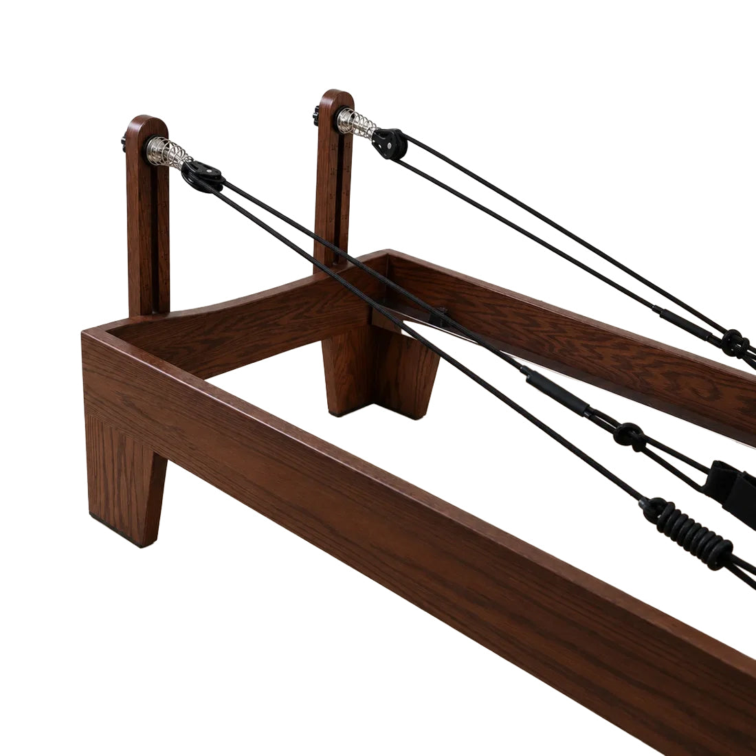 Eleno Pilates Home Fit Pro Foldable Reformer Bundle - Red Oak / Black