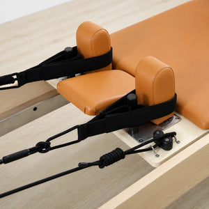 close up view of pilates machine