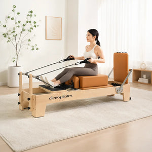 Eleno Pilates M4 Pro Reformer Bundle - Brick Red