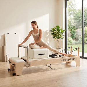 Eleno Pilates M4 Pro Reformer Bundle - Beige