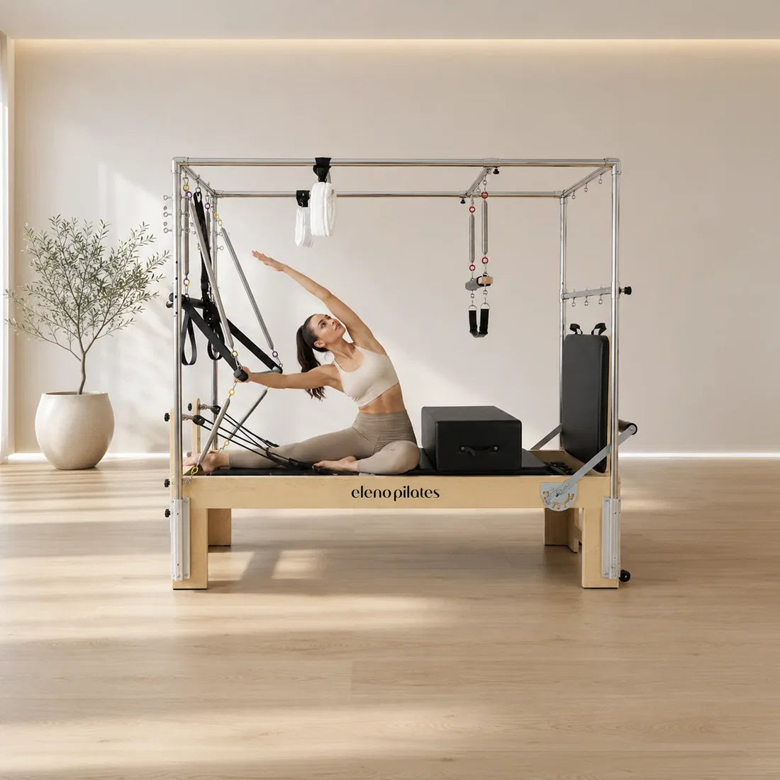 Eleno Pilates E100 Reformer - Maple Finish / Black