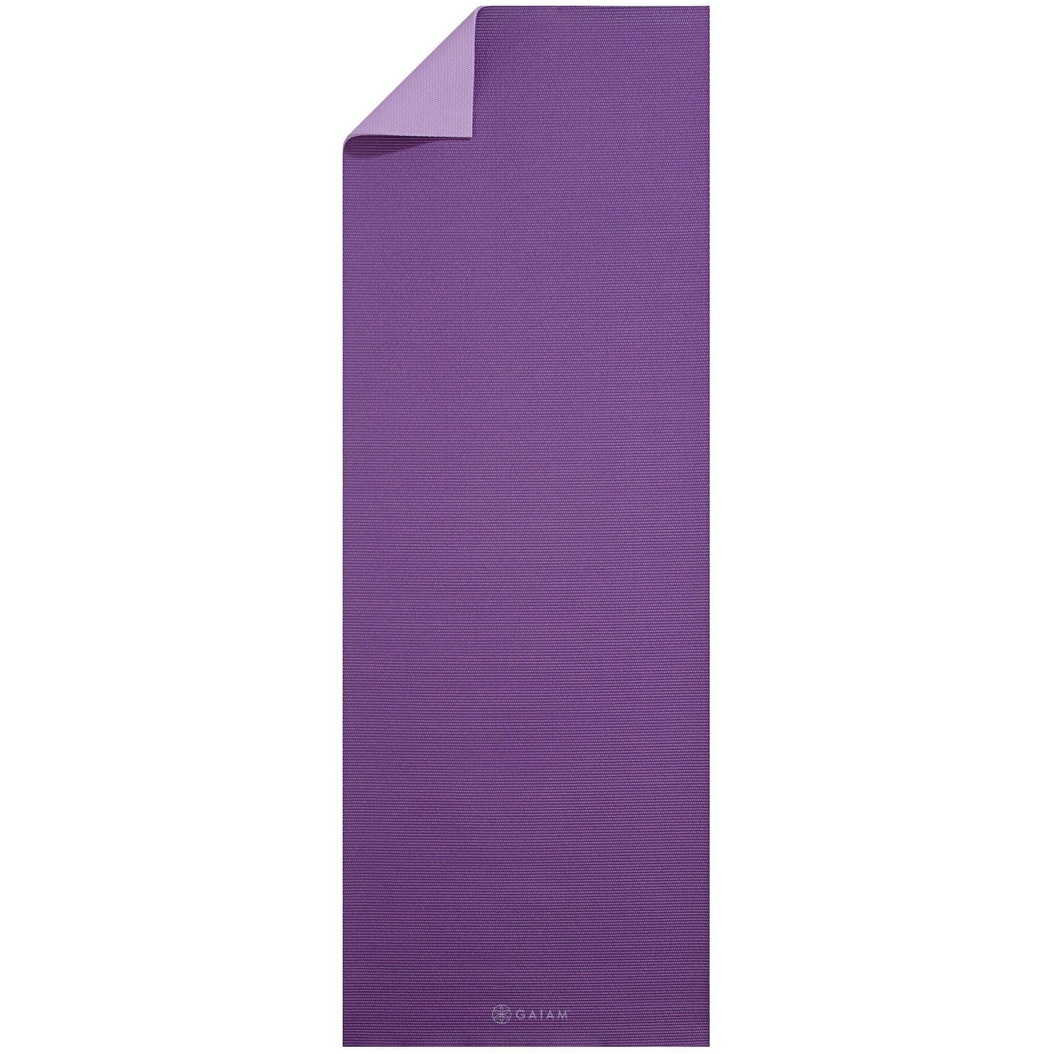Gaiam Premium 2-Color Yoga Mat |Purple Jam | 6mm