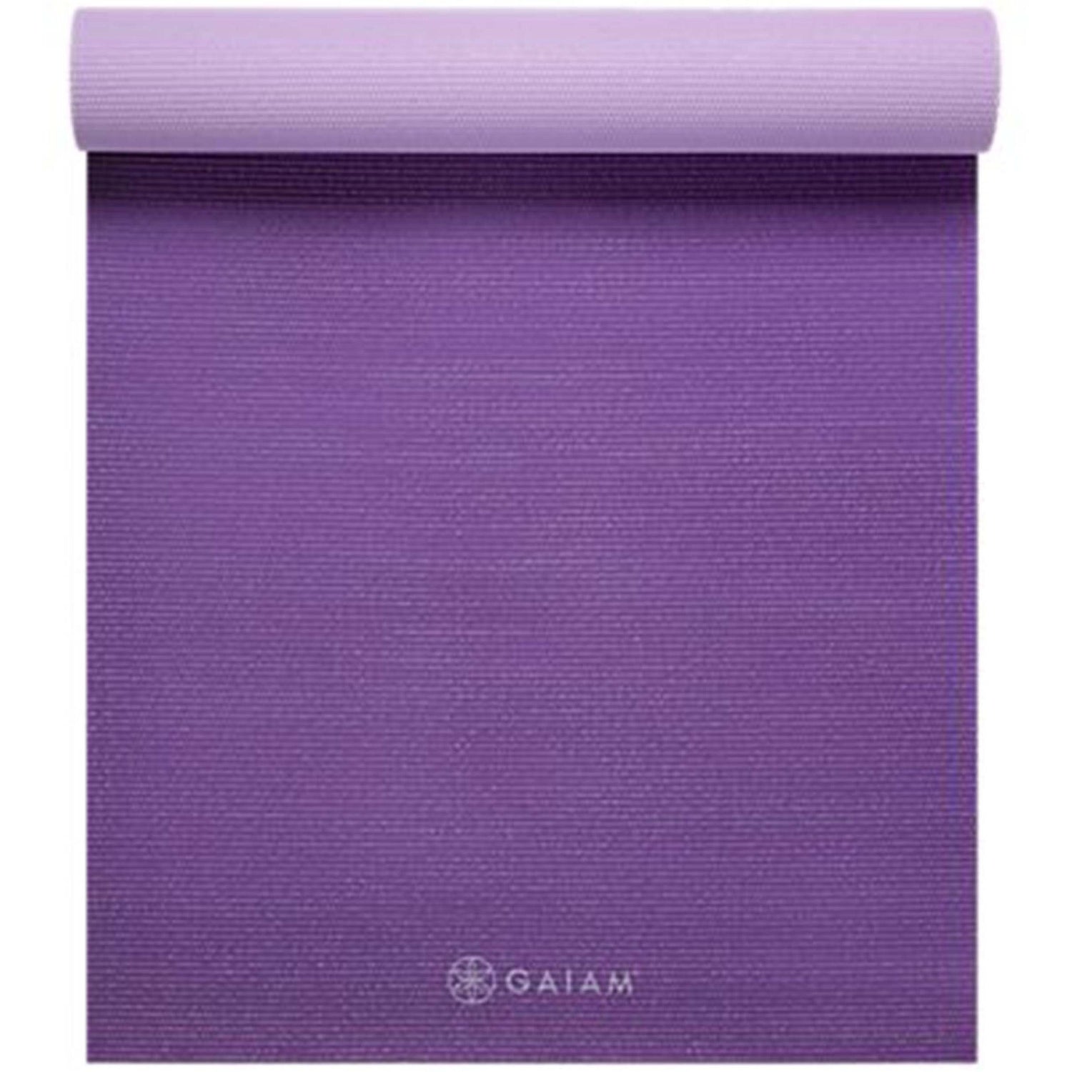 Gaiam Premium 2-Color Yoga Mat |Purple Jam | 6mm