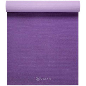 Gaiam Premium 2-Color Yoga Mat |Purple Jam | 6mm