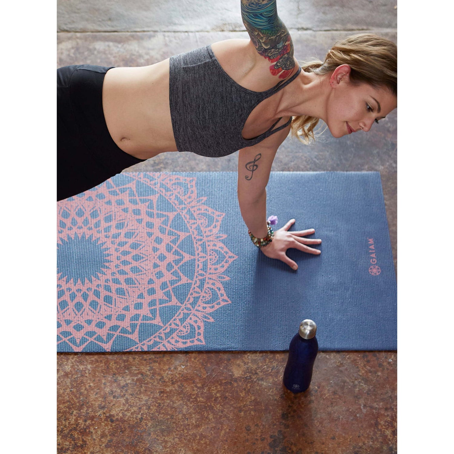 Gaiam Pink Marrakesh Yoga Mat | 4mm