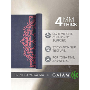 Gaiam Pink Marrakesh Yoga Mat | 4mm