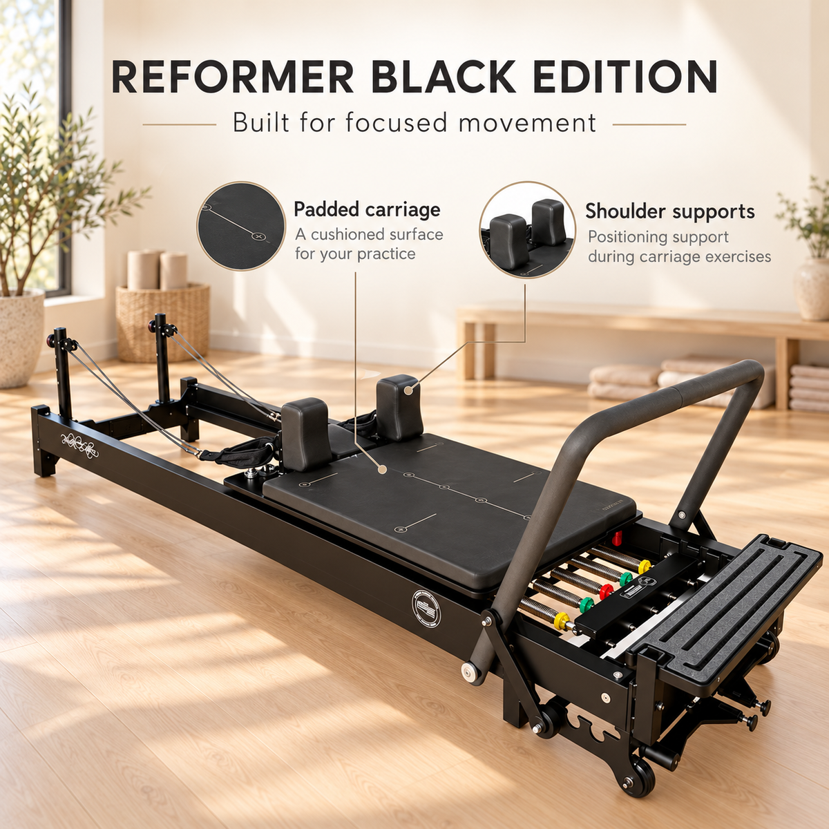 Body & Exercise Pilates Reformer Black Edition