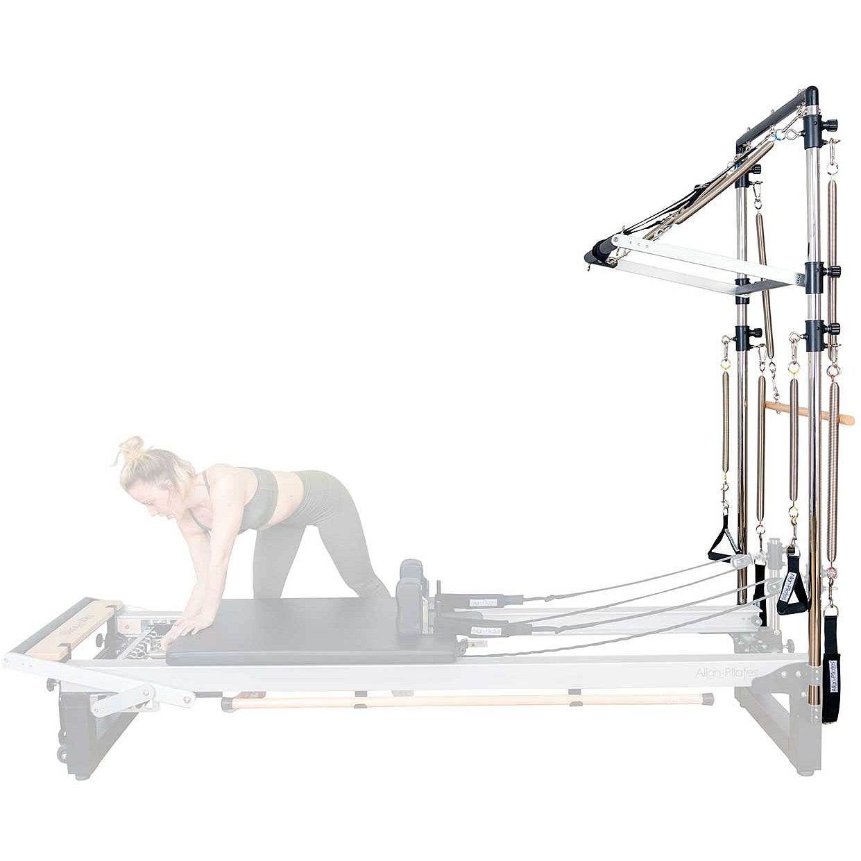 Align-Pilates M8-Pro Maple Wood Pilates Reformer with Half Cadillac
